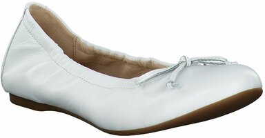 Leder-Ballerinas für Damen 578757 (Weiß)