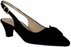 Elenore Leder-Slingpumps 578058 (Schwarz)