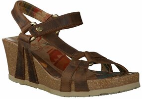 Leder-Wedges für Damen 599608 (Braun)