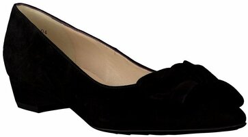 Damen-Pumps aus Leder 636253 (Schwarz)