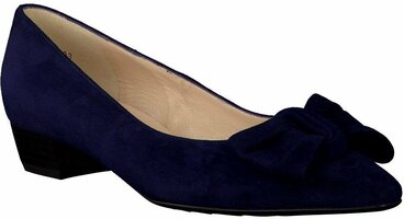 Damen-Pumps aus Leder 636277 (Dunkelblau)