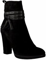 Damen-Stiefeletten aus Leder 629017 (Schwarz)