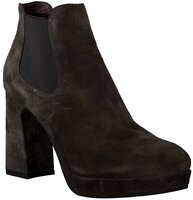 Stiefeletten aus Leder 634050 (Grau)