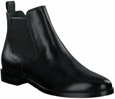 Damen-Stiefeletten aus Leder 638493 (Schwarz)