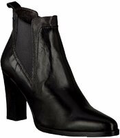 Damen-Stiefeletten aus Leder 638286 (Schwarz)