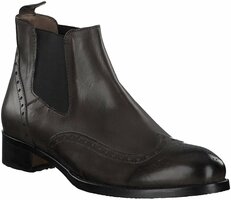 Leder-Stiefeletten für Damen 636381 (Grau)