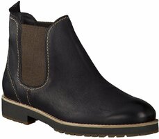 Leder-Boots für Damen 637087 (Schwarz)