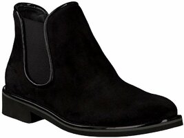 Damen-Stiefeletten aus Leder 636964 (Schwarz)