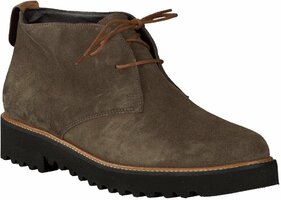 Leder-Schnürstiefeletten 630482 (Beige)