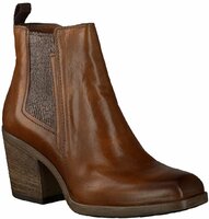 Stiefeletten aus Leder 636113 (Mittelbraun)