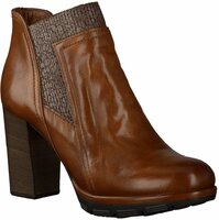 Damen-Stiefelette aus Leder 630093 (Mittelbraun)