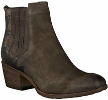 Damen-Stiefeletten aus Leder 630111 (Grau)