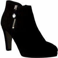 Leder-Stiefeletten 634852 (Schwarz)