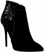 Leder-Stiefeletten 633707 (Schwarz)