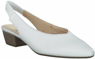 Damen-Slingpumps aus Leder 818859 (Weiß)