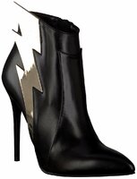 Leder-Stiefeletten 633719 (Schwarz)