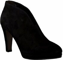 Leder-Plateaupumps 634839 (Schwarz)