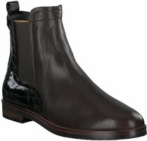 Leder-Stiefeletten 631371 (Dunkelbraun)
