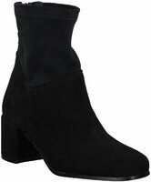 Leder-Stiefeletten 634402 (Schwarz)