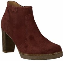 Leder-Stiefeletten 634922 (Bordeaux)