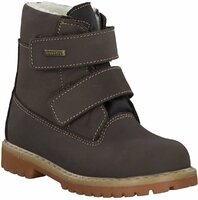 Kinder-Winterstiefel aus Leder 590113 (Braun/Weite M)