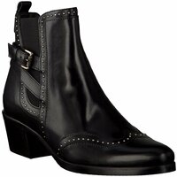Klassische Leder-Stiefeletten 631279 (Schwarz)