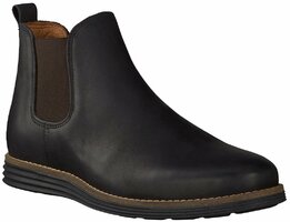 Herren-Stiefeletten aus Leder 616941 (Schwarz)