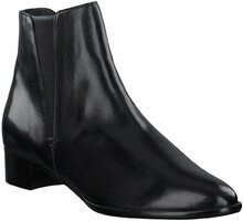 Damen-Stiefeletten aus Leder 642496 Schwarz