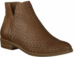 Damen-Stiefeletten aus Leder 666282 (Braun)