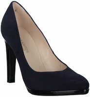 Damen-Pumps aus Leder 676767 (Dunkelblau)