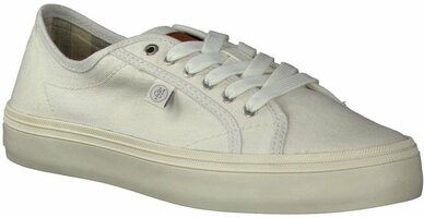 Damen-Schnürschuhe aus Textil 648309 (Weiß)