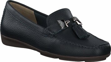 Slipper aus Leder 665514 (Dunkelblau)