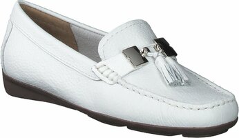 Slipper aus Leder 665502 (Weiß)