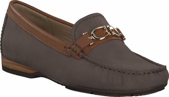 Slipper aus Leder 665563 (Braun)