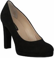 Damen-Pumps aus Leder 590095 (Schwarz)