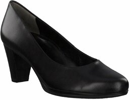 Plateau-Pumps aus Leder 695833 (Schwarz)