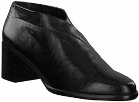 Ankle Boots aus Leder 697321 (Schwarz)