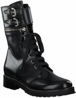 Damen-Schnürboots aus Leder 678028 (Schwarz)