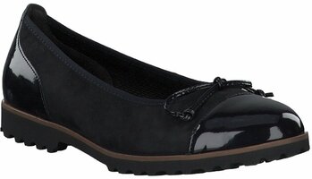 Damen-Slipper aus Leder 693157 (Dunkelblau)