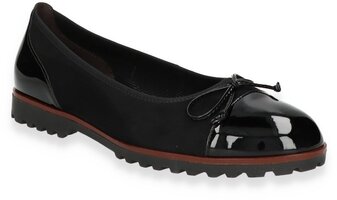 Damen-Slipper aus Leder 693145 (Schwarz)