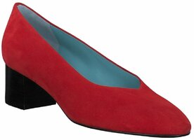 Damen-Pumps aus Leder 709682 (Rot)