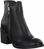 Stiefeletten aus Leder 683620 (Schwarz)