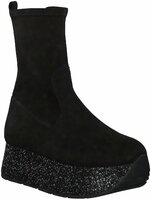 Plateau-Damenstiefeletten 678156 (Schwarz)