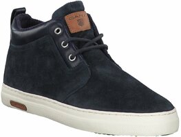 Schnürboots aus Leder 621456 (Dunkelblau)