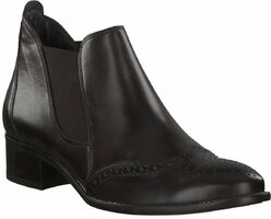 Ankle Boots aus Leder 695701 (Dunkelbraun)