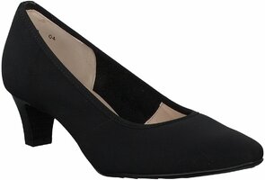 Klassische Pumps aus Textil 711408 (Schwarz)