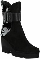Damen-Plateau-Stiefeletten 709451 (Schwarz)