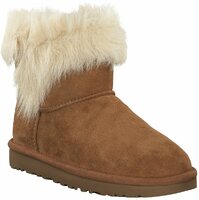 Milla Winter Boots aus Leder 681015 (Mittelbraun)