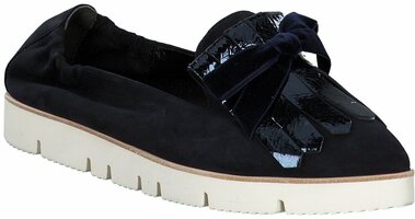 Slipper aus Leder 712620 (Dunkelblau)