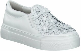 Slipper aus Leder 711135 (Weiß)